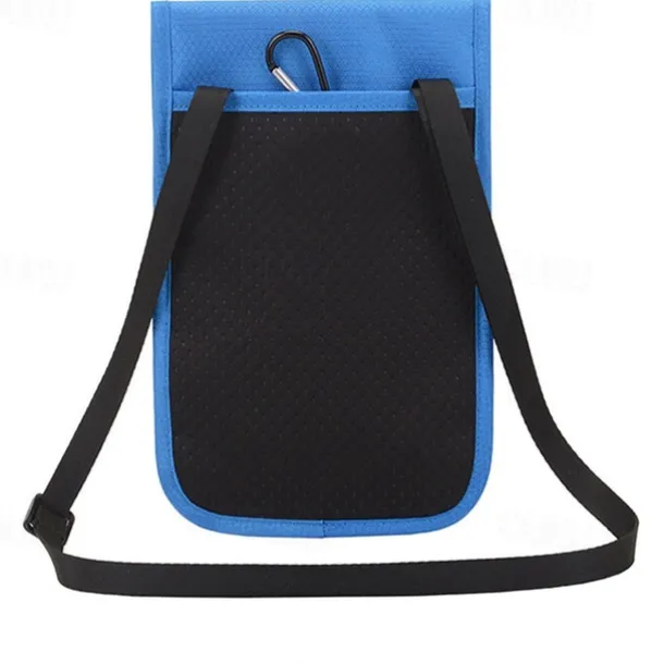 RFID Blocking Passport Holder Travel Wallet Card Bag Shileding Neck Pouch Security Protect Adjusted Strap Faraday Bag