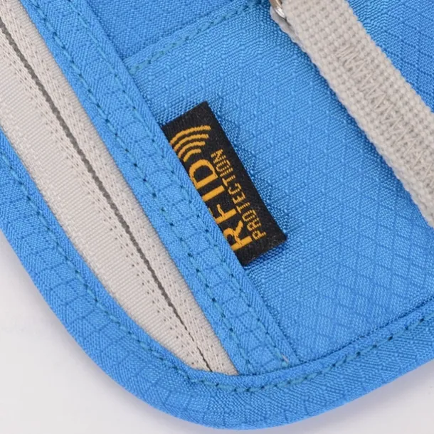 RFID Blocking Passport Holder Travel Wallet Card Bag Shileding Neck Pouch Security Protect Adjusted Strap Faraday Bag