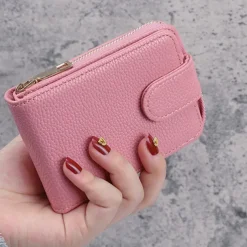 Rfid Credit Card Holder 16 Card Slots Wallet Genuine Leather Driver License ID Card Holder Walet Credit Card Case with Magnetic Shut Single Compartment for Women Men