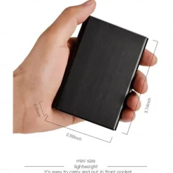 RFID Credit Card Holder Stainless Steel Credit Card Wallet Business Card Holder for Women Men