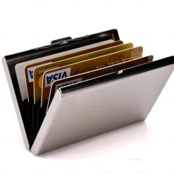 RFID Credit Card Holder Stainless Steel Credit Card Wallet Business Card Holder for Women Men