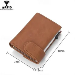 RFID Pop Up Credit Card Holder Wallet Men Business Card Case Slim Minimalist Trifold Credit Card Wallet for Women Card Holder Up