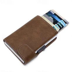 RFID Pop Up Credit Card Holder Wallet Men Business Card Case Slim Minimalist Trifold Credit Card Wallet for Women Card Holder Up