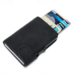 RFID Pop Up Credit Card Holder Wallet Men Business Card Case Slim Minimalist Trifold Credit Card Wallet for Women Card Holder Up