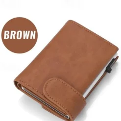 RFID Pop Up Credit Card Holder Wallet Men Business Card Case Slim Minimalist Trifold Credit Card Wallet for Women Card Holder Up