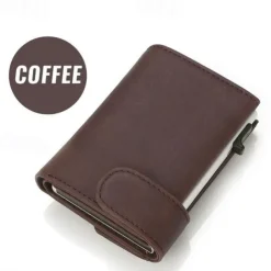 RFID Pop Up Credit Card Holder Wallet Men Business Card Case Slim Minimalist Trifold Credit Card Wallet for Women Card Holder Up