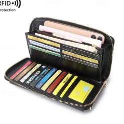 RFID Women Touch Screen Phone Bag Multifunction Purse Card Holder Phone Pocket Small Crossbody for Ladies