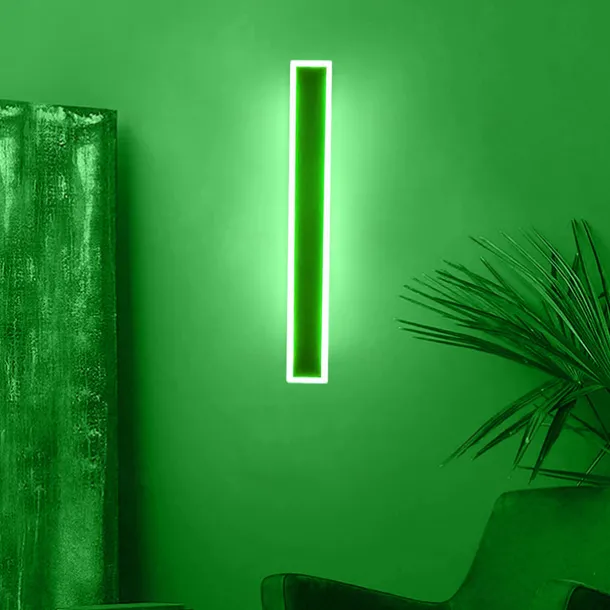 RGB Colorful Dimming Wall Light LED WS2811 IC Wall Lamp with RF Remote Control 15W Acrylic Aluminum Sconce for Living Room Bedroom Hallway Background Decor