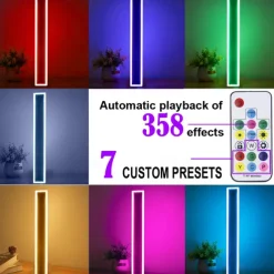 RGB Colorful Dimming Wall Light LED WS2811 IC Wall Lamp with RF Remote Control 15W Acrylic Aluminum Sconce for Living Room Bedroom Hallway Background Decor