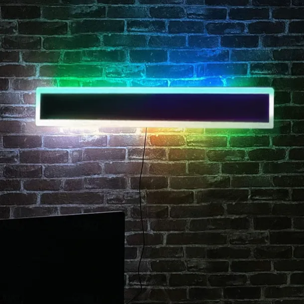 RGB Colorful Dimming Wall Light LED WS2811 IC Wall Lamp with RF Remote Control 15W Acrylic Aluminum Sconce for Living Room Bedroom Hallway Background Decor