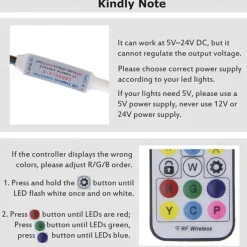 RGB Colorful Dimming Wall Light LED WS2811 IC Wall Lamp with RF Remote Control 15W Acrylic Aluminum Sconce for Living Room Bedroom Hallway Background Decor