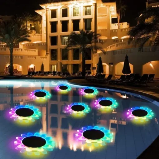 RGB Floating Light Solar LED Pool Light Waterproof Outdoor Garden Light for Swimming Pool Pond Holiday Park Landscape Decoration 1/2 PCS