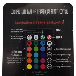 RGB LED Car Light 1 Set T10 RGB LED 5050 SMD W5W 168 192 Car Clearance Lights 12V Wedge Side Auto Tail Parking Lamp With Remote Control Brake Lights Reversing Backup for Universal All Years