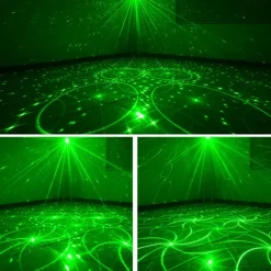 RGB LED Stage Light - USB Rechargeable Disco & UV Black Light Effect Laser Projector for Party, KTV & Home Decor