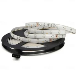 RGB LED Strip Lights Set Dimmable 20m 65.6ft Tiktok Lights 600 LEDs 5050 SMD 10mm Remote Control RC Cuttable Linkable Suitable for Vehicles Self-adhesive Color-Changing IP44