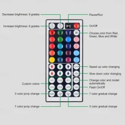 RGB LED Strip Lights Set Dimmable 20m 65.6ft Tiktok Lights 600 LEDs 5050 SMD 10mm Remote Control RC Cuttable Linkable Suitable for Vehicles Self-adhesive Color-Changing IP44