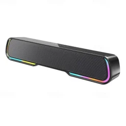 RGB Light Wireless Bluetooth Soundbar Hi-Fi Stereo Speaker Upgraded Version Of High Sound Quality For SmartPhone/Tablet/Computer TVHome Theater TV Strong Bass Sound Bar With Remote Control
