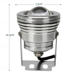RGB Underwater LED Lights 10W 12V Pond Spotlight with Remote Control – Dimmable IP67 Waterproof Landscape Spot Lights for Yard, Patio and Swimming Pool