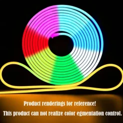 RGB Waterproof LED Flexible Neon Rope Strip Light app Music Sync Work with Alexa Google Assistant for party Décor 3~10m 9.8~32.8ft DC12V