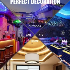 RGB Waterproof LED Flexible Neon Rope Strip Light app Music Sync Work with Alexa Google Assistant for party Décor 3~10m 9.8~32.8ft DC12V