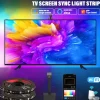 RGBIC LED Light Strip Camera TV Screen Synchronization WiFi APP Music Synchronization Game Bedroom TV Background Ambient Light Shustar