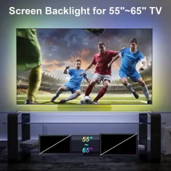 RGBIC LED Light Strip Camera TV Screen Synchronization WiFi APP Music Synchronization Game Bedroom TV Background Ambient Light Shustar