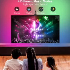 RGBIC LED Light Strip Camera TV Screen Synchronization WiFi APP Music Synchronization Game Bedroom TV Background Ambient Light Shustar