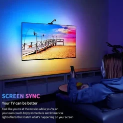 RGBIC LED Light Strip Camera TV Screen Synchronization WiFi APP Music Synchronization Game Bedroom TV Background Ambient Light Shustar