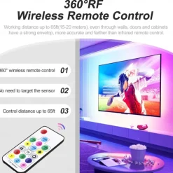 RGBIC LED Neon Rope Light,1.6-16FT USB 5V Color Changing Strip Light with APP & Music Control, IP65 Waterproof for Bedroom & Party Decor 1PC