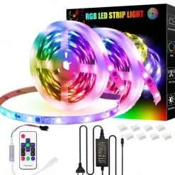 RGBIC Strip Light 5M 10M LED Light Strip 150-300 LEDs 16 Million Dream Color Changing Home Outdoor Decoration Waterproof Christmas