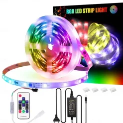 RGBIC Strip Light 5M 10M LED Light Strip 150-300 LEDs 16 Million Dream Color Changing Home Outdoor Decoration Waterproof Christmas