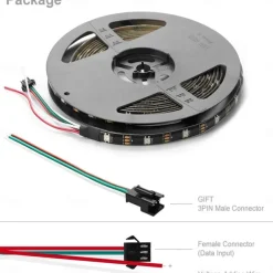 RGBIC Strip Light 5M 10M LED Light Strip 150-300 LEDs 16 Million Dream Color Changing Home Outdoor Decoration Waterproof Christmas