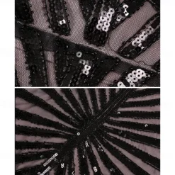 Roaring 20s 1920s Cocktail Dress Flapper Dress Dress Outfits The Great Gatsby Wedding Guest Sequin V Neck Fancy Dress Women's Christmas Halloween New Year Party Masquerade Wedding Reception Adults' 1