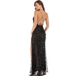 Roaring 20s 1920s Cocktail Dress Flapper Dress Dress Prom Dress Normal The Great Gatsby Charleston Wedding Guest Sequins Fancy Dress Women's Wedding Wedding Guest Event / Party Adults' Dress