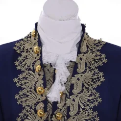 Rococo Baroque Victorian Outfits Fancy Dress Men's Royal Halloween Carnival Performance Party Masquerade Adults' Coat Pants Collar All Seasons