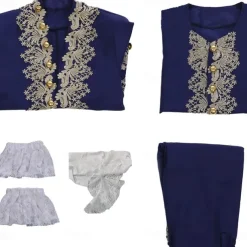 Rococo Baroque Victorian Outfits Fancy Dress Men's Royal Halloween Carnival Performance Party Masquerade Adults' Coat Pants Collar All Seasons