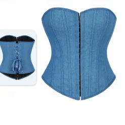 Rococo Overbust Corset Masquerade Overbust Corset Cosplay Tummy Control Push Up Jacquard Jacquard Fancy Dress Women's Royal Masquerade Party Carnival of Venice Adults' Corset