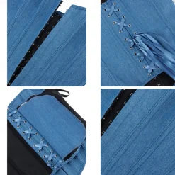 Rococo Overbust Corset Masquerade Overbust Corset Cosplay Tummy Control Push Up Jacquard Jacquard Fancy Dress Women's Royal Masquerade Party Carnival of Venice Adults' Corset