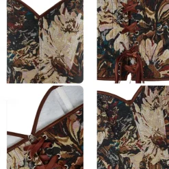 Rococo Overbust Corset Masquerade Overbust Corset Cosplay Tummy Control Push Up Jacquard Jacquard Fancy Dress Women's Royal Masquerade Party Carnival of Venice Adults' Corset