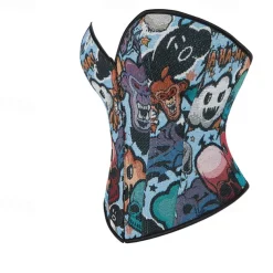 Rococo Overbust Corset Masquerade Overbust Corset Cosplay Tummy Control Push Up Jacquard Jacquard Fancy Dress Women's Royal Masquerade Party Carnival of Venice Adults' Corset