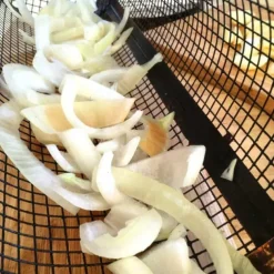 Rolling Grill Basket - SUS304 Stainless Steel Barbecue Cooking Grill Grate - Outdoor Round BBQ Campfire Grill Grid - Camping Picnic Cookware