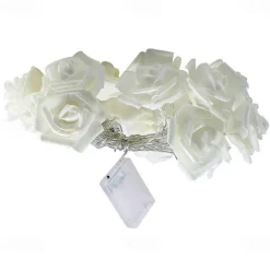 Rose String Lights 3M 30 LEDs Indoor Valentines Wedding Birthday Anniversary Flower Bulbs Decoration