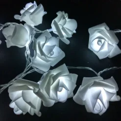 Rose String Lights 3M 30 LEDs Indoor Valentines Wedding Birthday Anniversary Flower Bulbs Decoration