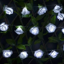 Rose String Lights 3M 30 LEDs Indoor Valentines Wedding Birthday Anniversary Flower Bulbs Decoration