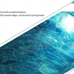 Round Artistic Vanity Basin Sink Bathroom Vessel Tempered Glass Bowl 16.5 inch, Art Wash Basin Mixer Faucet Set with Pop-up Drain, Boat Shape Countertop Above Counter Washroom