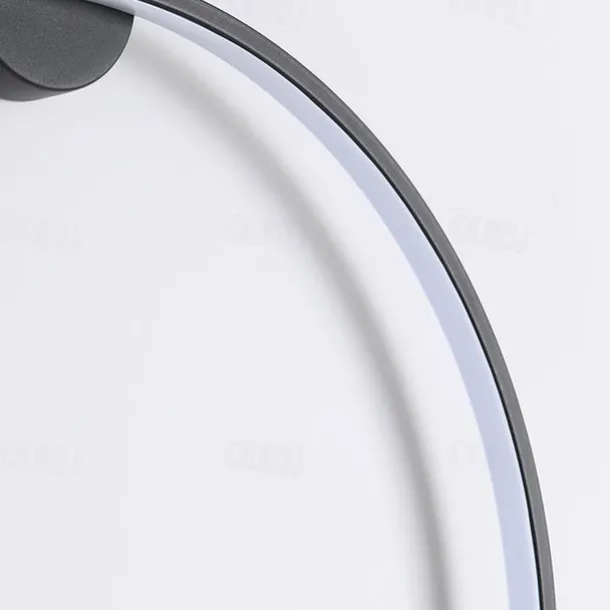 Round Indoor Led Wall Lights Wall Sconces Modern Ring Wall Mounted Lighting Fixture Mid Century Circle Wall Lamps Decor Wall Gold Black 85-265V