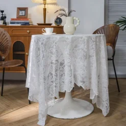 Round Tablecloths Elegant and Durable Table Covers Perfect for Dining and Kitchen Tables Ideal for Everyday Use or Special Occasions