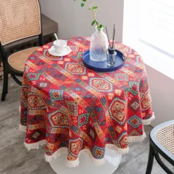 Round Tablecloths Elegant and Durable Table Covers Perfect for Dining and Kitchen Tables Ideal for Everyday Use or Special Occasions