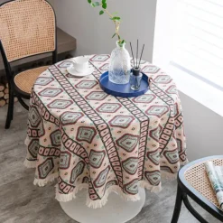 Round Tablecloths Elegant and Durable Table Covers Perfect for Dining and Kitchen Tables Ideal for Everyday Use or Special Occasions