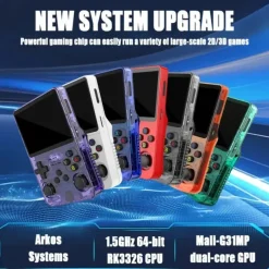 R36S Handheld Game Console 3.5 Inch IPS Screen Retro Game Console Linux System Screen Portable Pocket Video Player Travel Essentials 64GB and128G Extra Large Memory